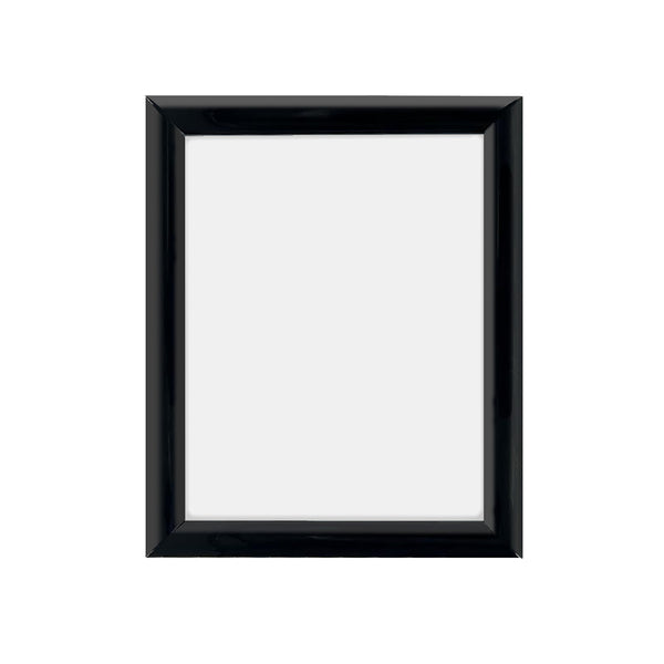 Black aluminum snap frame - 8.5" x 11" wall-mount sign holder
