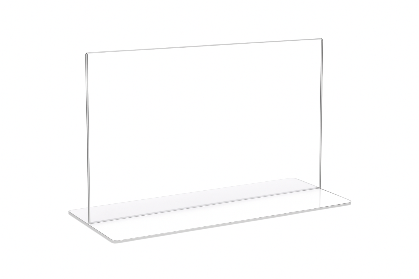 Bottom Loading Acrylic Sign Holder Landscape