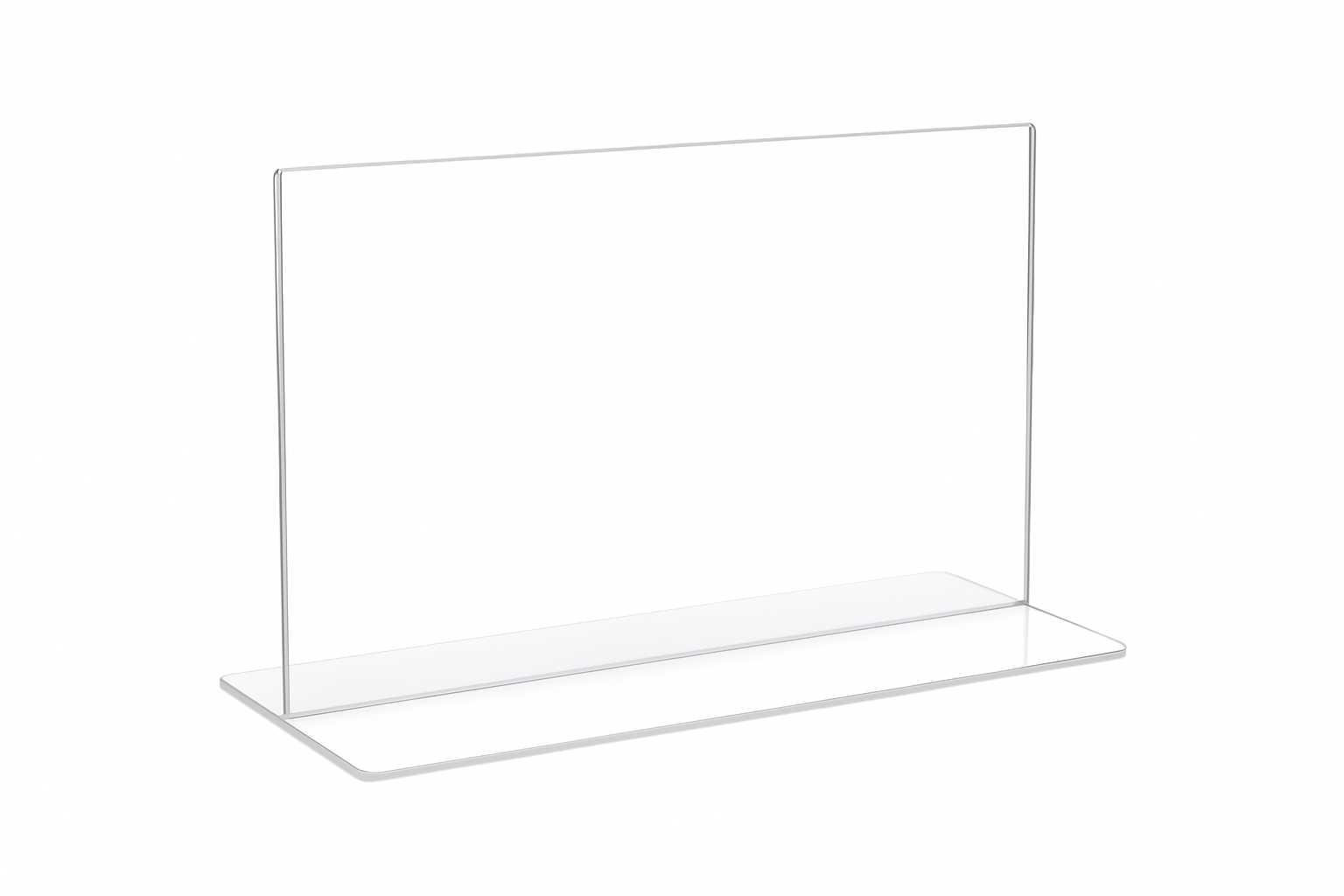 Bottom Loading Acrylic Sign Holder Landscape