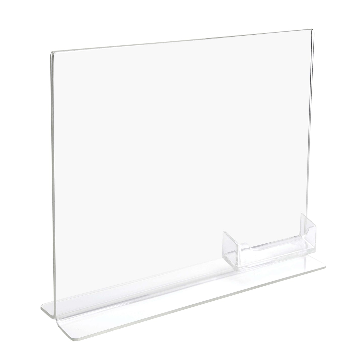 bottom-loading-sign-holder-with-card-pocket - 11 inch x 17 inch