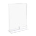 bottom-loading-sign-holder-with-card-pocket - 8-1/2 inch x 11 inch