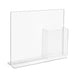 Sign Display Holder with Brochure Pocket Landscape