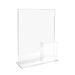 Sign Display Holder with Brochure Pocket