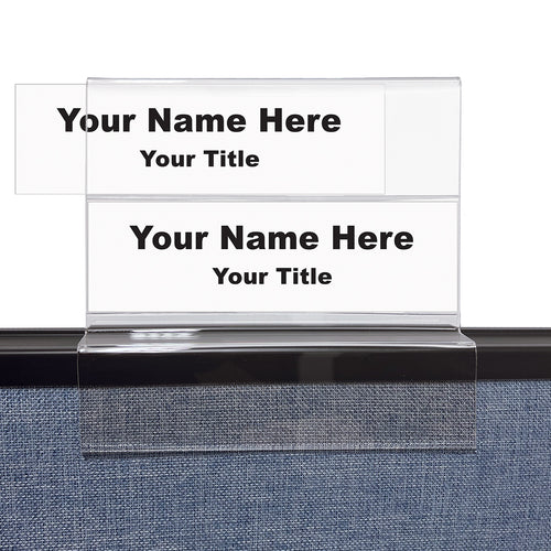 2-Tier Cubicle Nameplate Holder