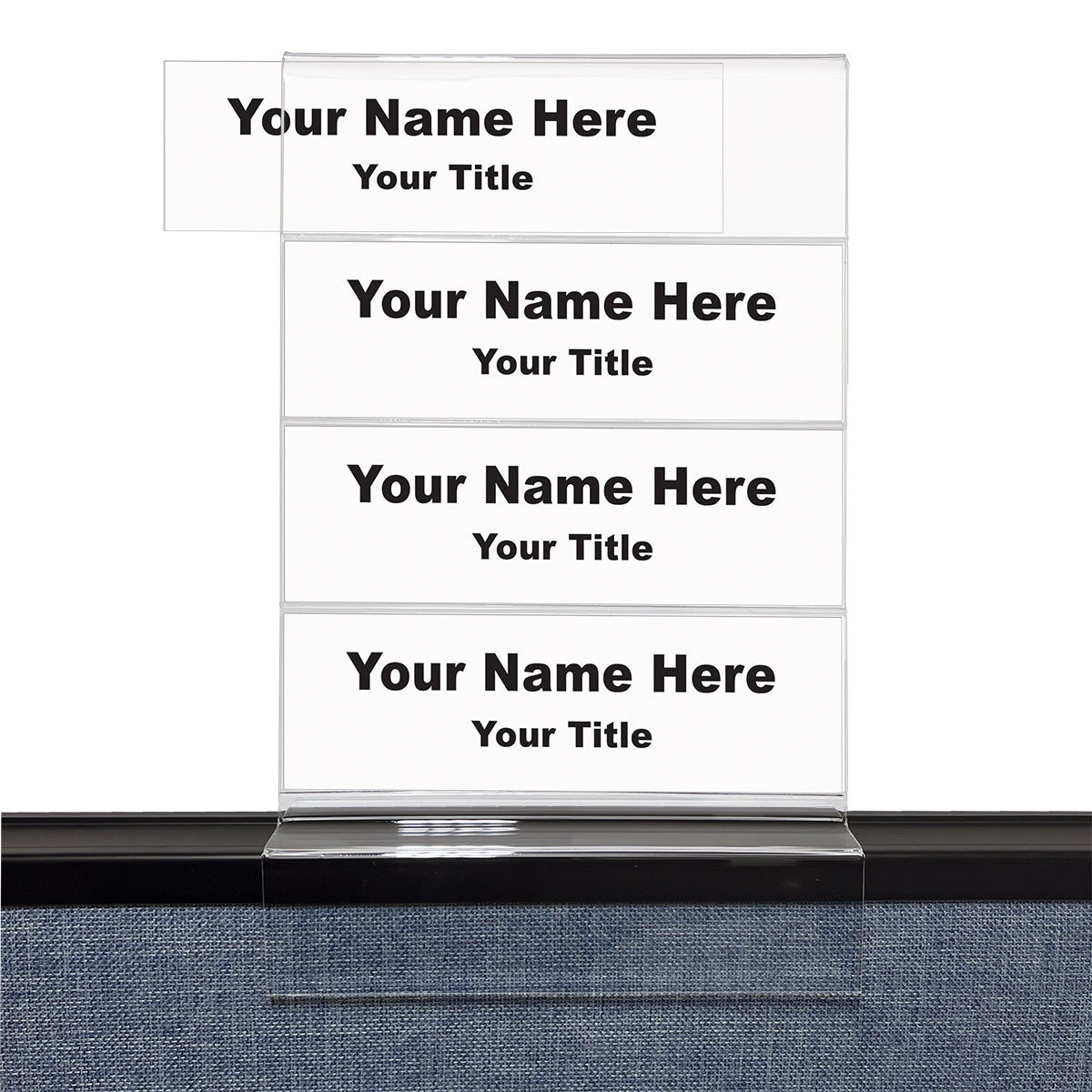 4-Tier Cubicle Nameplate Holder