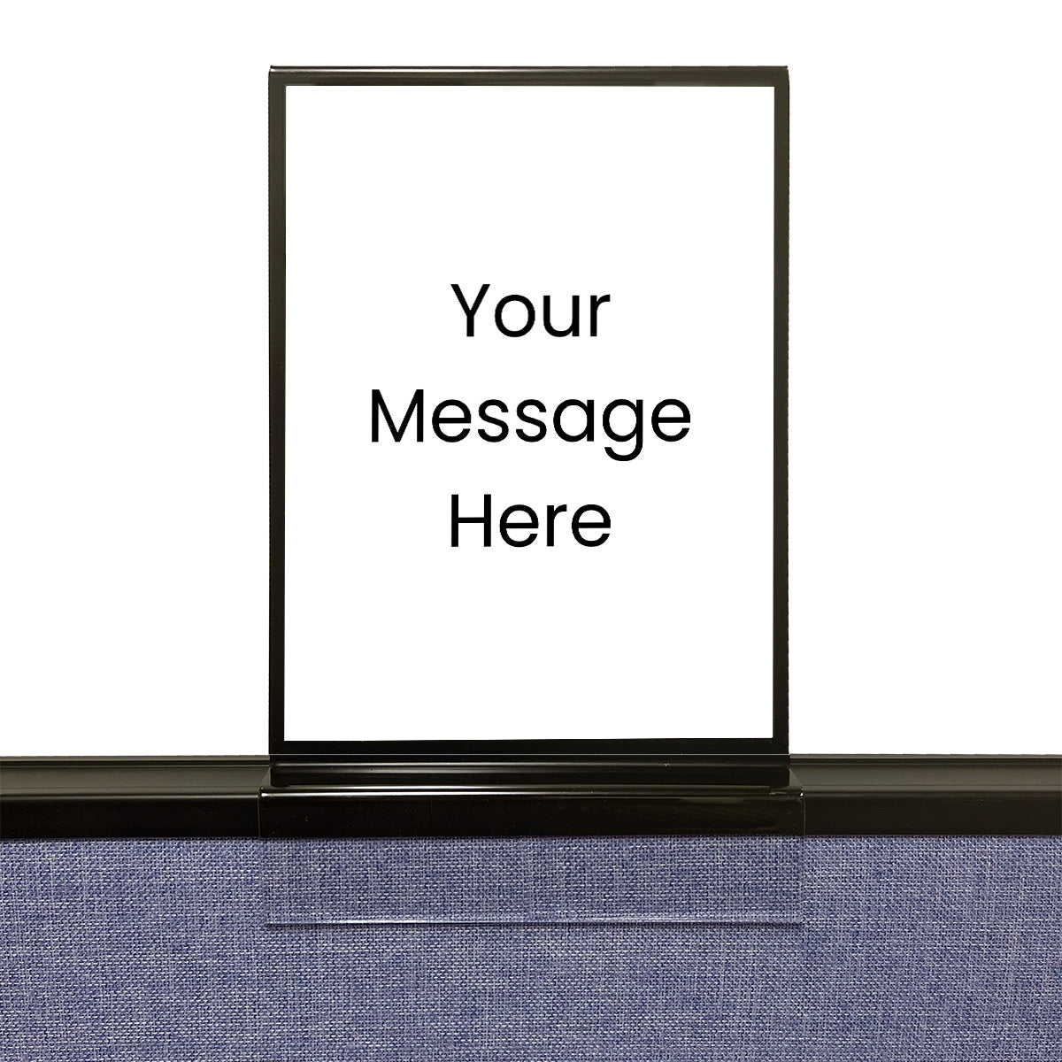 Elevated Cubicle Sign Frame with Colored Border