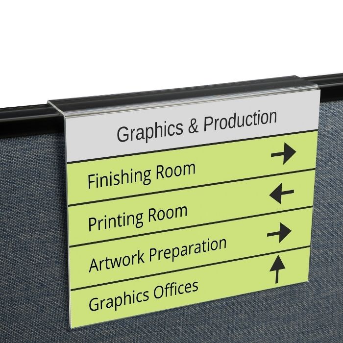 Acrylic Cubicle Sign Holder