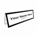 Table tent nameplate holder with black border