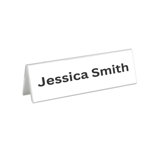 Table-Tent Nameplate Double-Sided