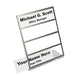 Multi-Tier Desk Name Plate Holders - 4-Tier Sliver