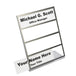 Multi-Tier Desk Name Plate Holders - 4-Tier Sliver