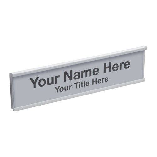 C-Channel Sign Holder - Single-Slot - White