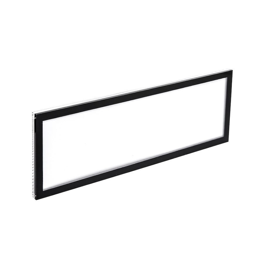 Interchangeable Wall Name Plate Holder - Black Border - 8-1/2" x 2-1/2"