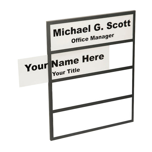 Wall Mount Nameplate Holders – 4-Slot