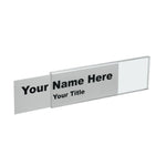 Acrylic Wall Nameplate Holder - 8-1/2" x 2-1/2"