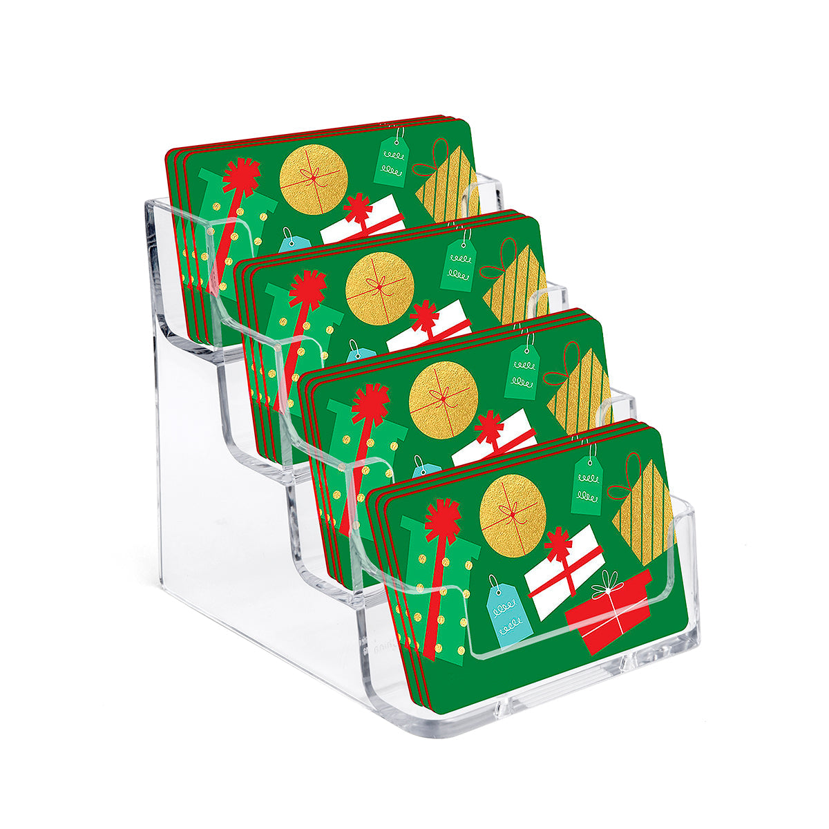 Four pocket business/gift card holder
