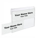 Multi-Tier Nameplate Holders for Glass/Thin Partitions - 2-Slot - 8-1/2 inch x 2-1/2 inch - 1/4"