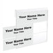 Multi-Tier Nameplate Holders for Glass/Thin Partitions - 3-Slot - 8-1/2 inch x 2-1/2 inch - 1/4"