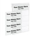 Multi-Tier Nameplate Holders for Glass/Thin Partitions - 5-Slot - 8-1/2 inch x 2-1/2 inch - 1/4"