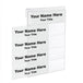 Multi-Tier Nameplate Holders for Glass/Thin Partitions - 5-Slot - 8-1/2 inch x 2-1/2 inch - 1/4"