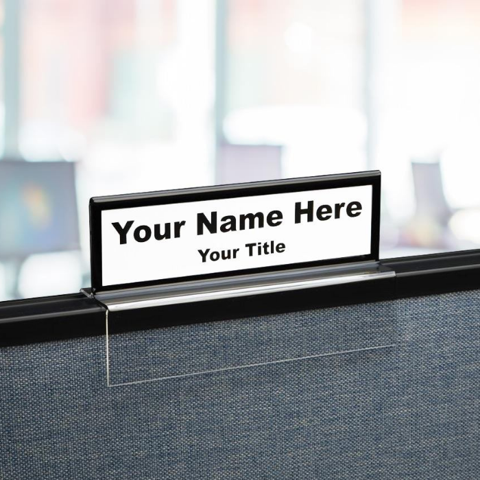 Multi-Tier Top View Cubicle Name Plate Holders