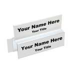 Multi-Tier Cubicle Name Plate Holders - Double-Sided