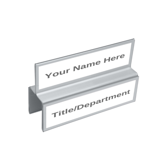 Multi-Tier Cubicle Name Plate Holders w/ Border