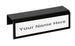 Bordered acrylic cubicle nameplate holder single-sided black border office sign for partition customizable