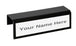 Bordered acrylic cubicle nameplate holder single-sided black border office sign for partition customizable
