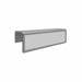 Bordered acrylic cubicle nameplate holder single-sided silver border office sign for partition reflective