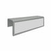 Bordered acrylic cubicle nameplate holder single-sided silver border office sign for partition wall reflective finish