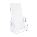 Clear Brochure Holders - Single-Pocket Countertop - 4-1/8" x 7-1/4"