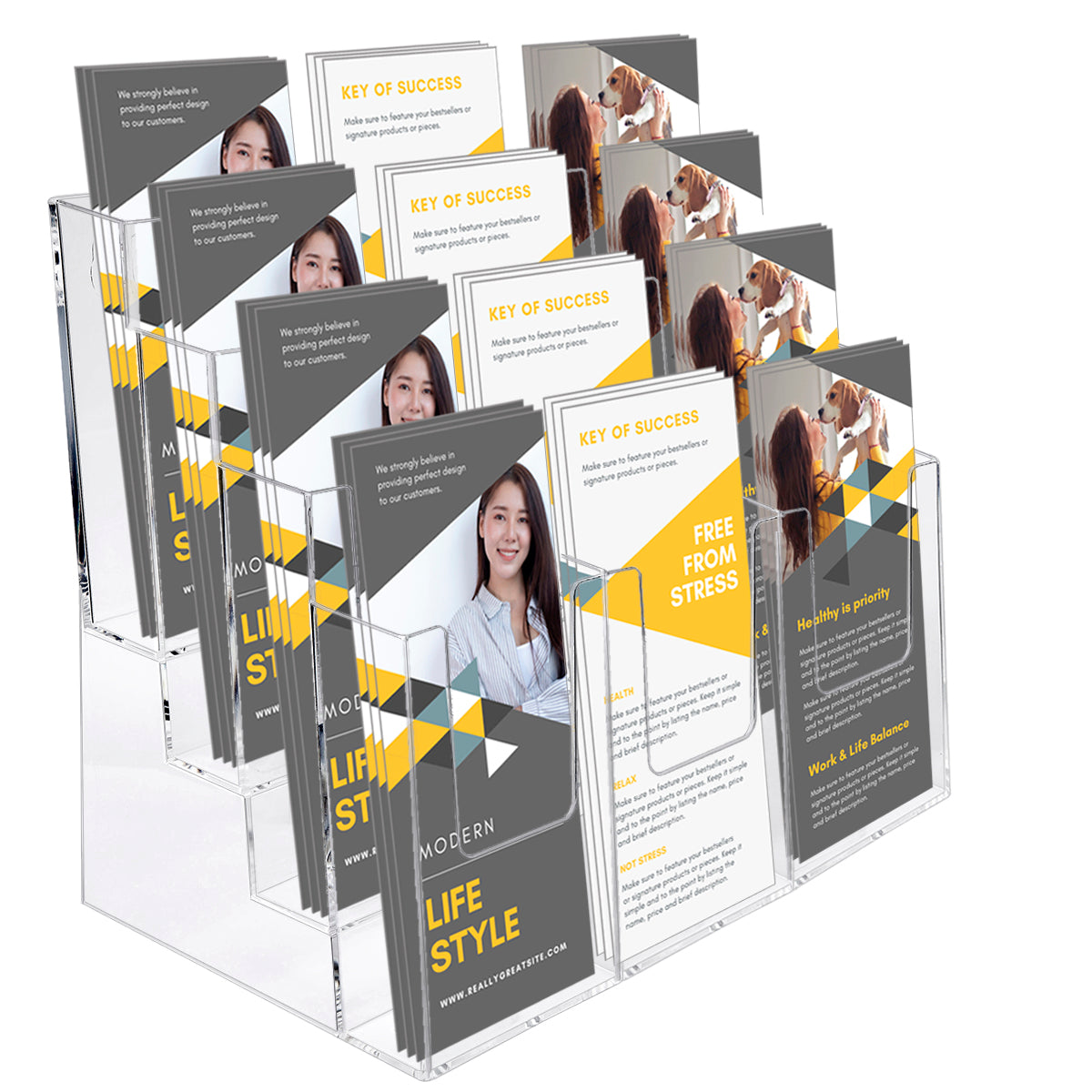 12 pocket literature holder
