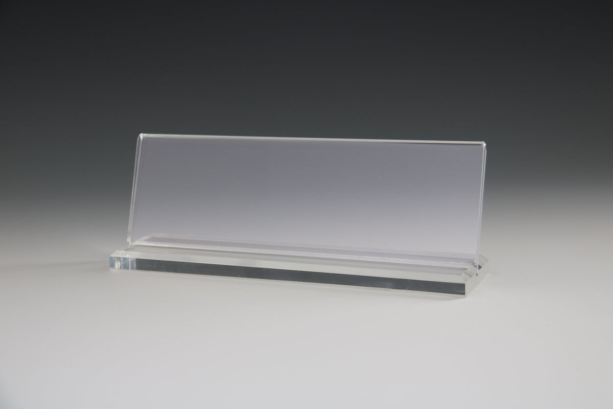Executive office acrylic name plate holder
