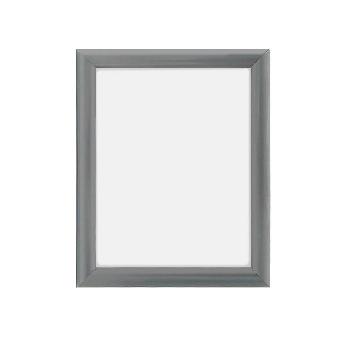 Silver aluminum snap frame - 8.5" x 11" wall-mount sign holder