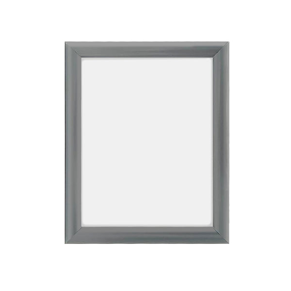 Silver aluminum snap frame - 8.5" x 11" wall-mount sign holder