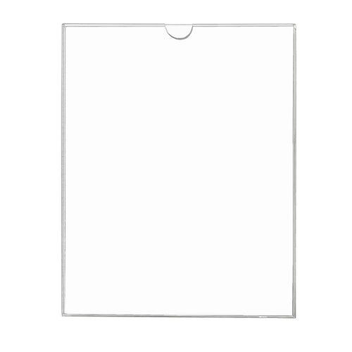 Deluxe Acrylic Wall Frame w/Thumb Notch - 8-1/2" x 11"