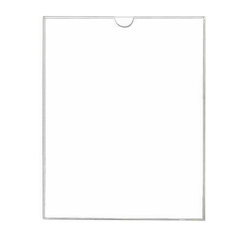 Deluxe Acrylic Wall Frame w/Thumb Notch - 8-1/2" x 11"