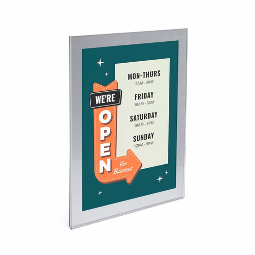 Acrylic Wall Frame with Silver Border