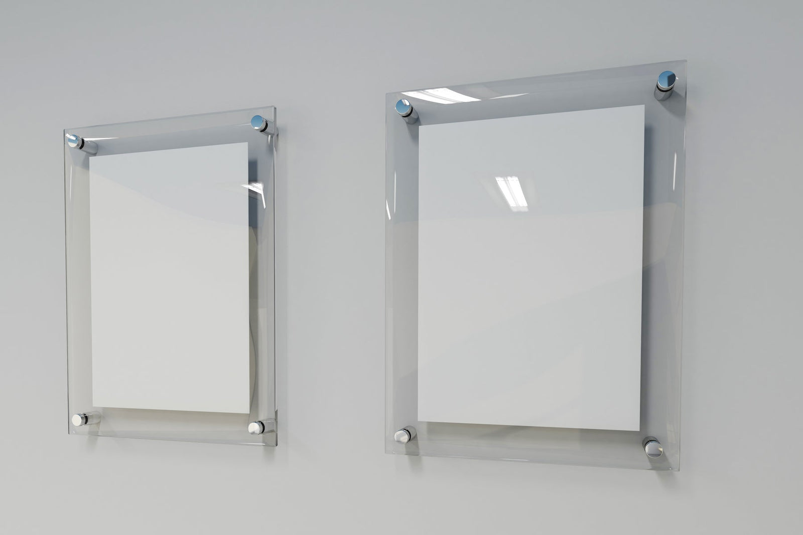 acrylic standoff wall frame