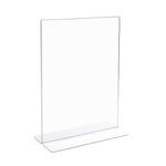 Clear Acrylic Sign Display Holder Portrait