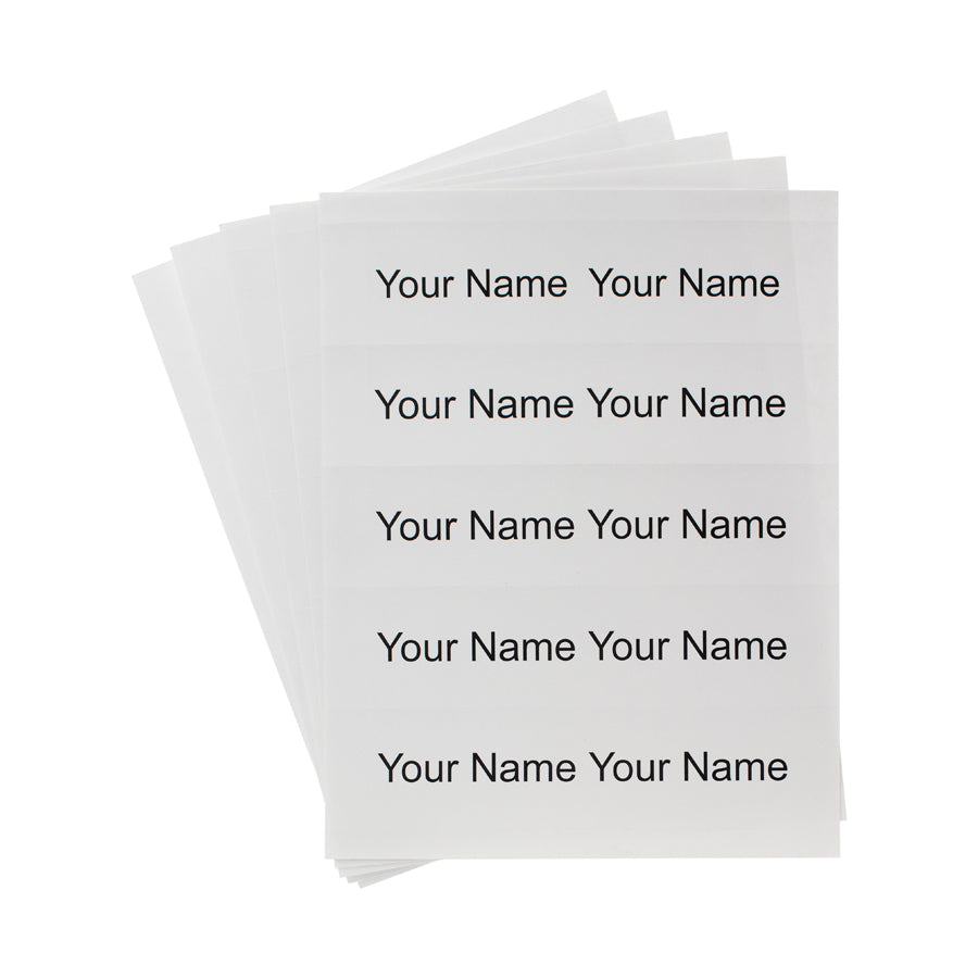 Perforated Card-Stock Nameplates