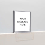 Elevated Cubicle Sign Frame with Colored Border