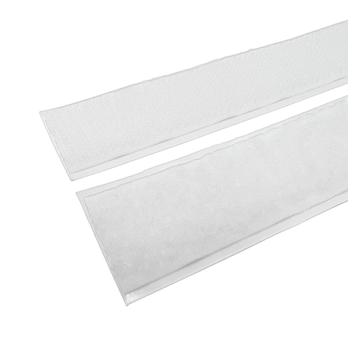 White Adhesive Velcro Hook and Loop 1" x 8"