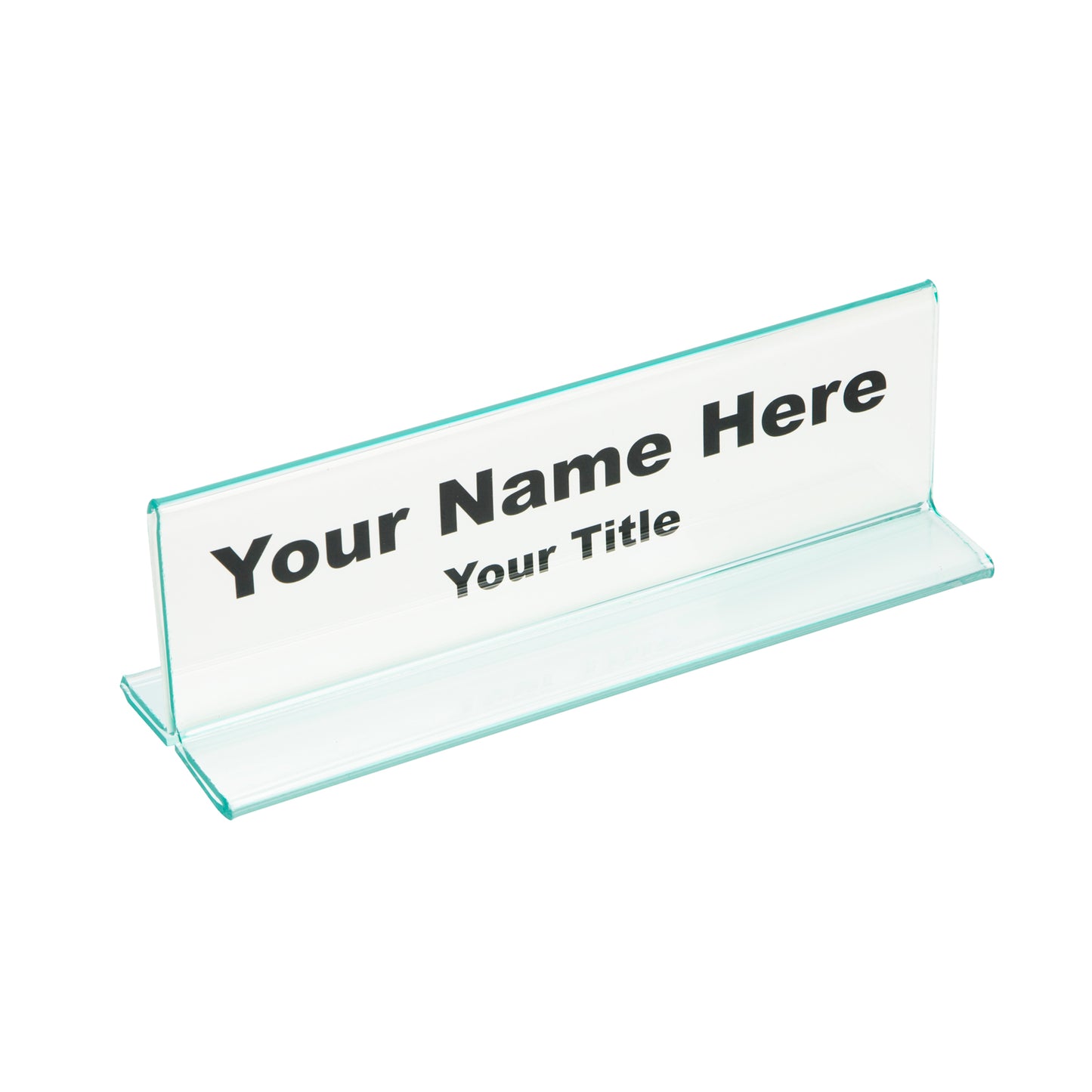 Engraved Slanted Business Card Holder Name Plate