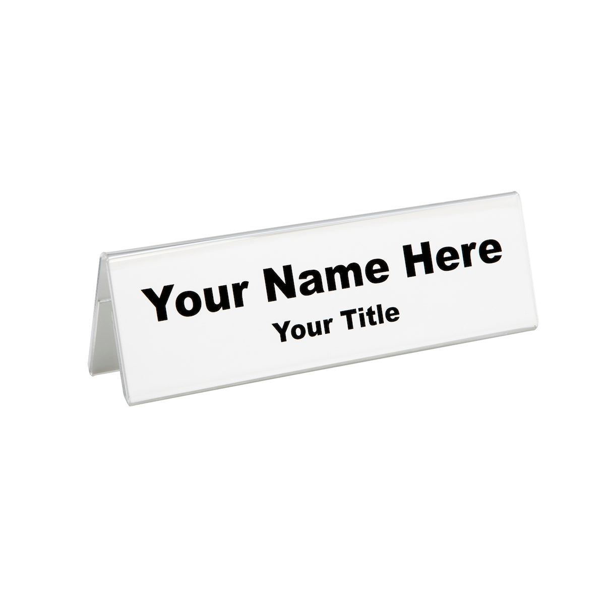 Double-Sided Table Tent Nameplate Holders  Plastic Products Mfg – Plastic  Products Mfg.