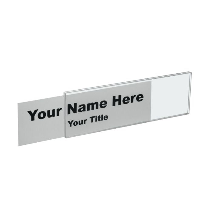 Effortlessly Swap Nameplates with Interchangeable Nameplate Holder