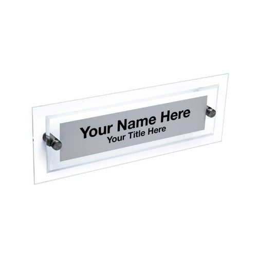 Wall-Mount Name Plate Holders w/ Standoffs
