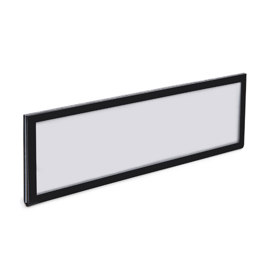 Wall-Mount Name Plate Holders w/ Border Black