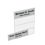 Wall-Mount Name Plate Holders - 4-Tier